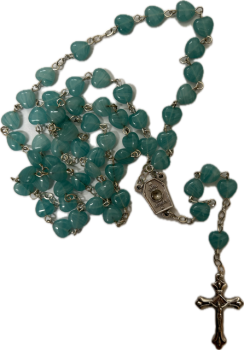 ROSENKRANZ HERZPERLEN BLAU